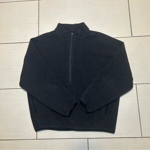 Lululemon Quarter Zip Fleece Black Jacket Mens sz S